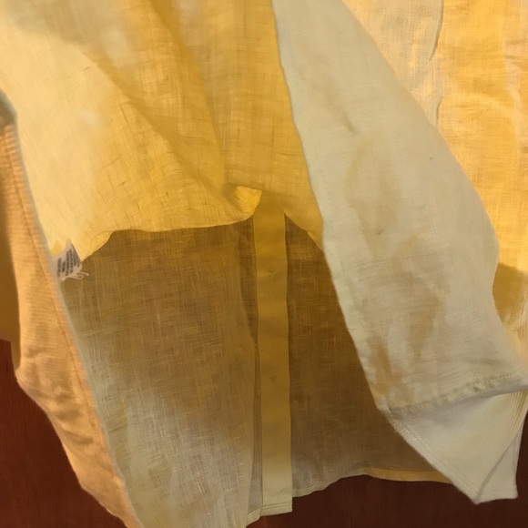 Calvin Klein women’s Button Down Linen Blouse shirt - Picture 5 of 5